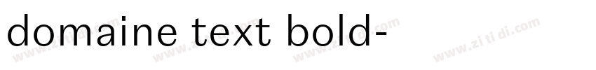 domaine text bold字体转换